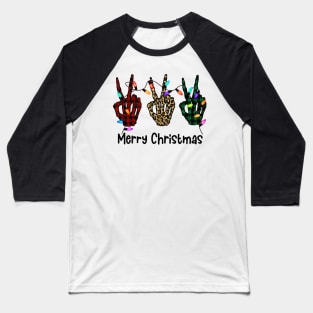 Merry Christmas, Christmas Skeleton Baseball T-Shirt